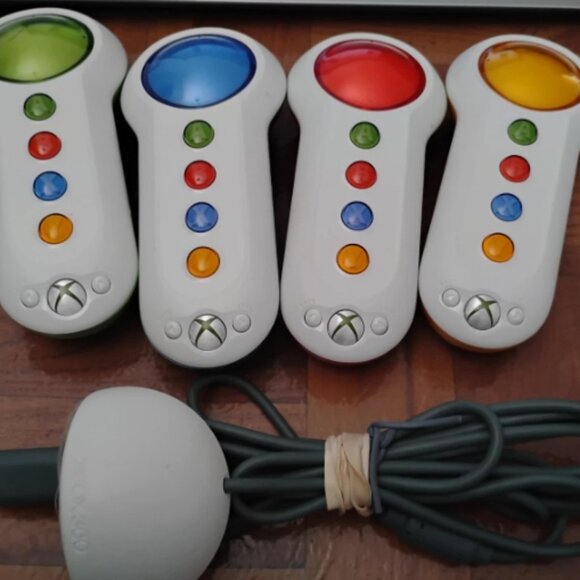 4 x Xbox 360 wireless controllers zappers big button & reciever - Picture 1 of 1